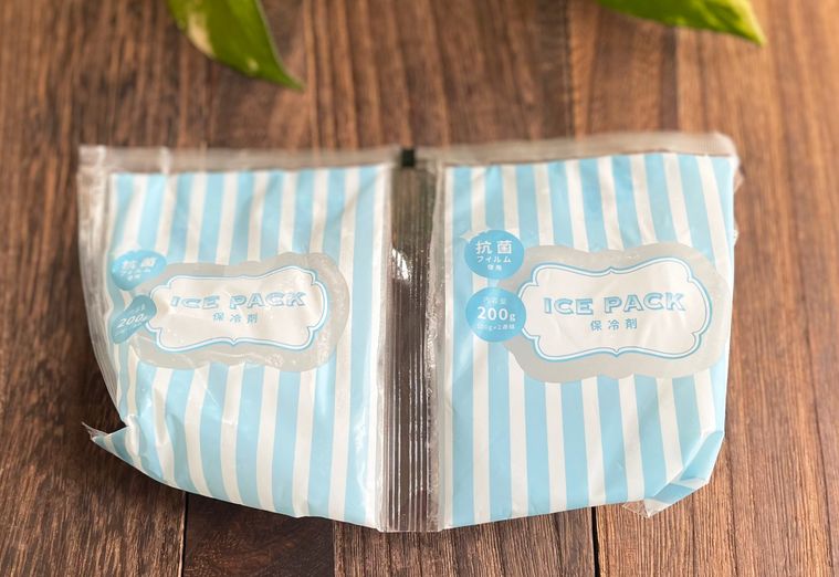 セリアの保冷剤抗菌フィルム使用