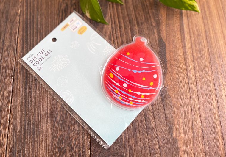 凍らせてから取り出したダイカットクールジェル 夏祭り