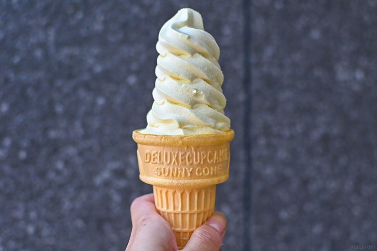 アイスを持っているところ