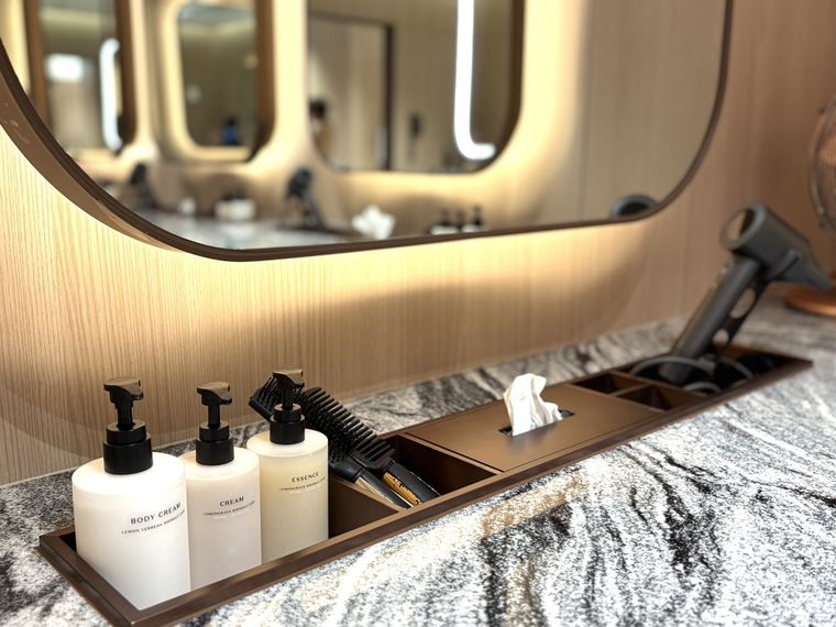 スプラッシュベイのロッカールームのアメニティ