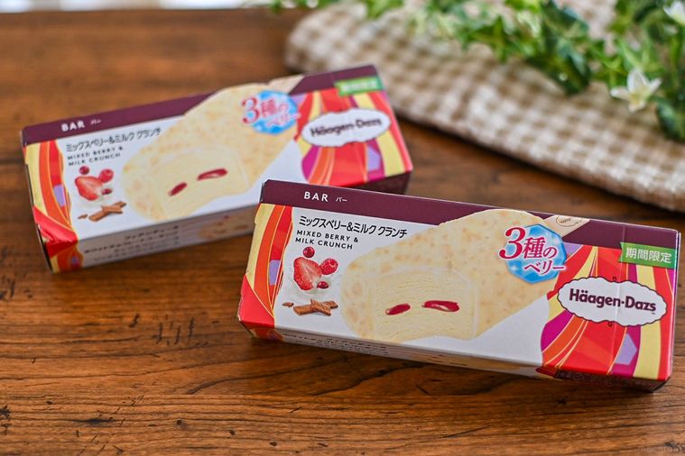 アイスのパッケージのアップ