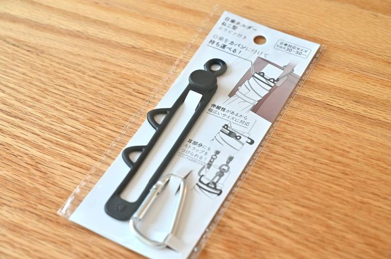 セリア「日傘ホルダー ねこ型」のパッケージ