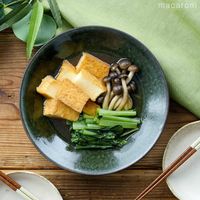 作り方 小松菜と厚揚げとしめじの煮物