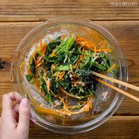 作り方 ツナとほうれん草のごま和え