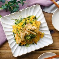 作り方 豆苗と厚揚げのチャンプルー