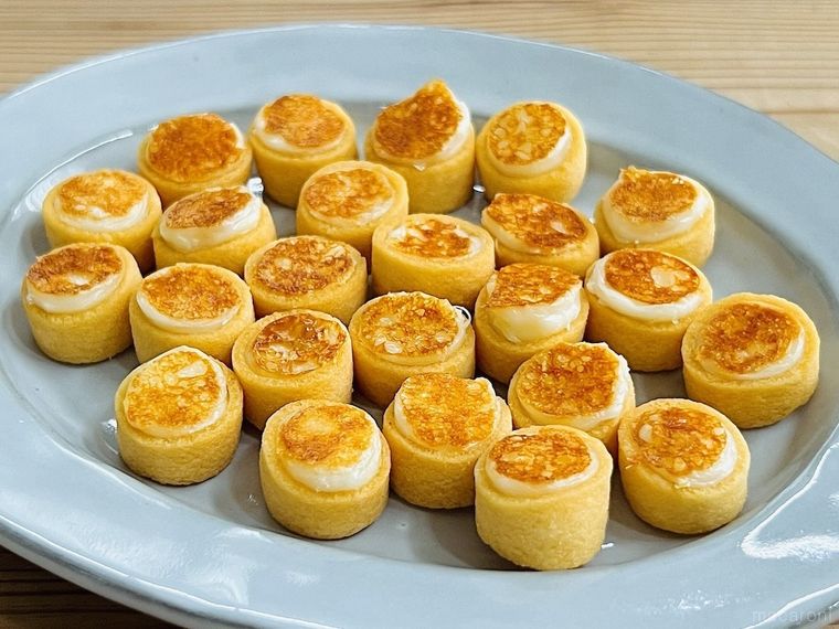 ポテコにさけるチーズ詰めて焼いたお菓子