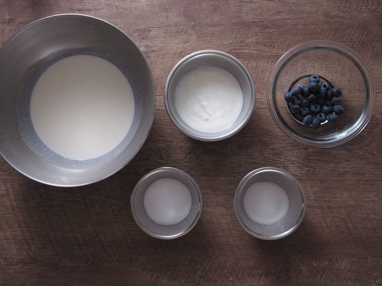 ボウルの中に材料が入っている