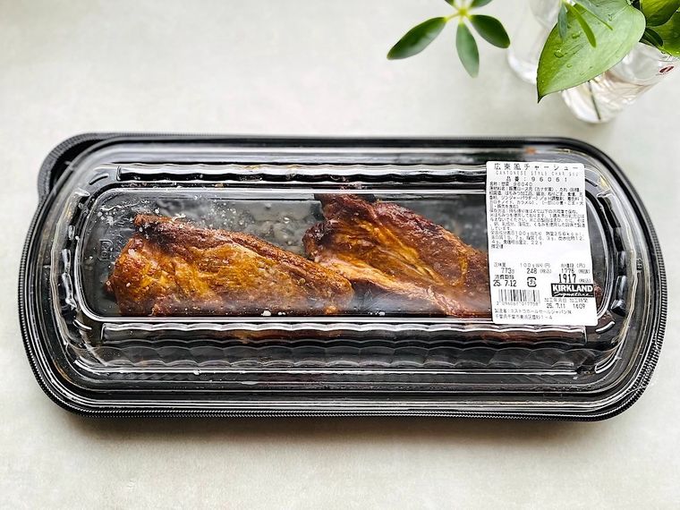 コストコ広東風チャーシューのパッケージ