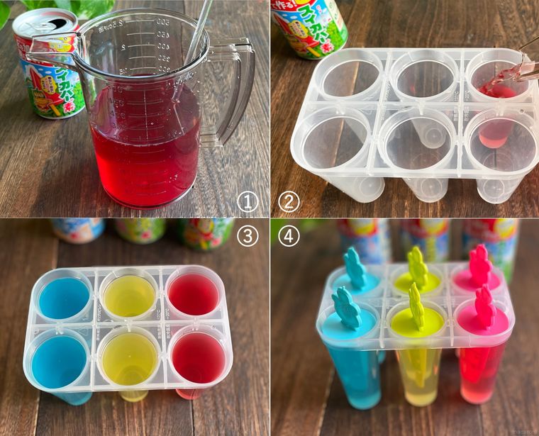 アイスバーを作る手順を写真で解説