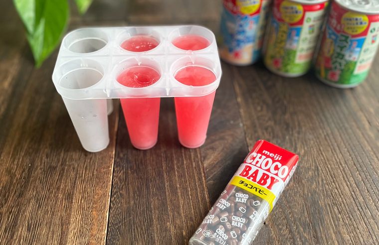 ダイソースイカバーの素とチョコチップ