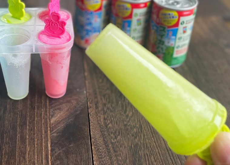 ダイソーメロンバーの素で作ったアイスバー