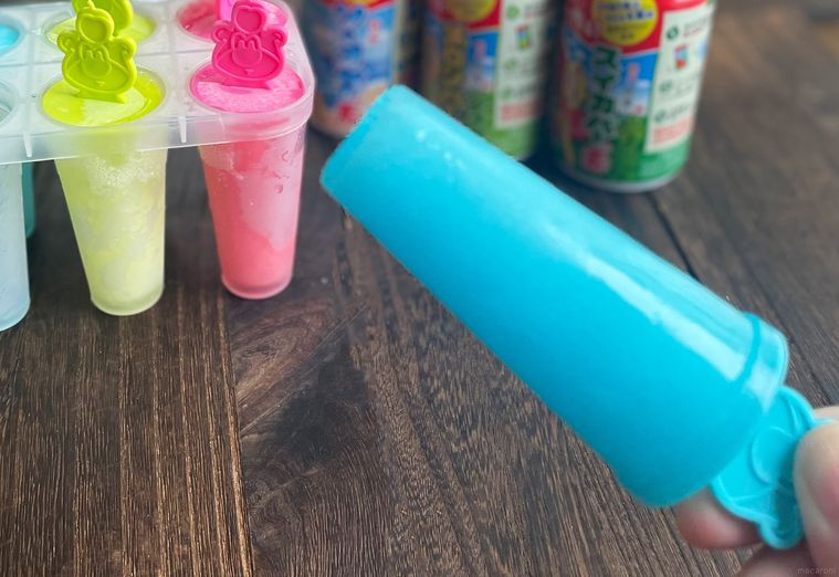 ダイソーソーダバーの素で作ったアイスバー