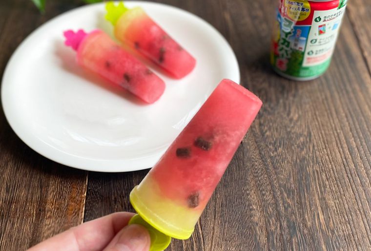 ダイソー商品で作ったリアルなスイカバー