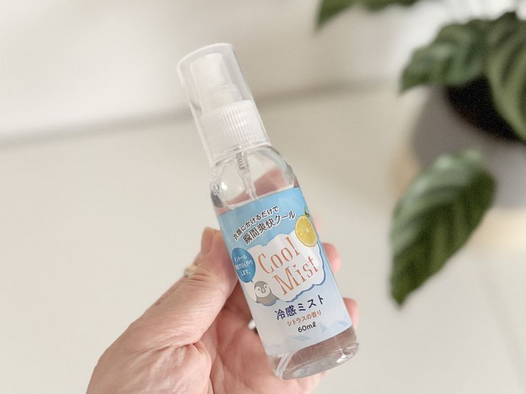 セリア冷感ミストのパッケージ