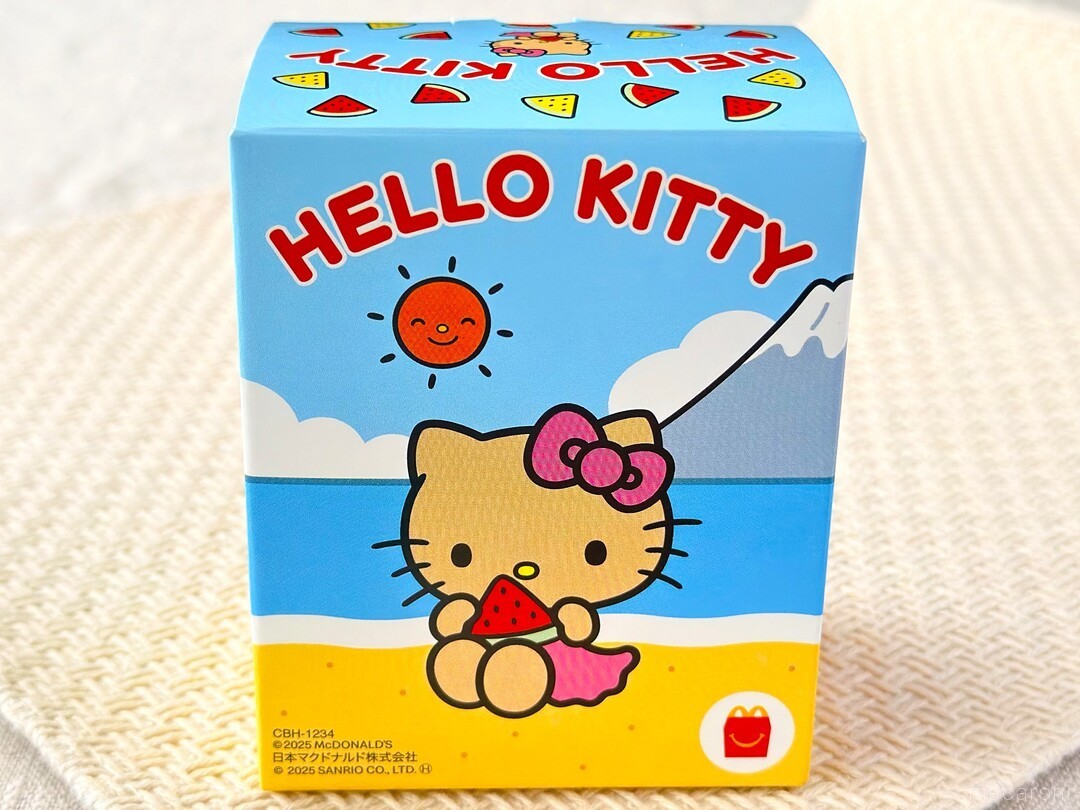 ハッピーセットの日焼けキティグッズが発売中！そのかわいさに「全部