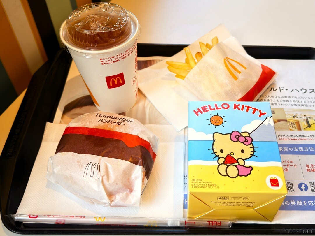 ハッピーセットの日焼けキティグッズが発売中！そのかわいさに「全部