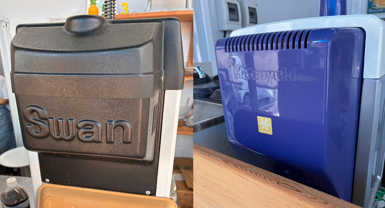 513アイスラボで使用されているかき氷機の写真