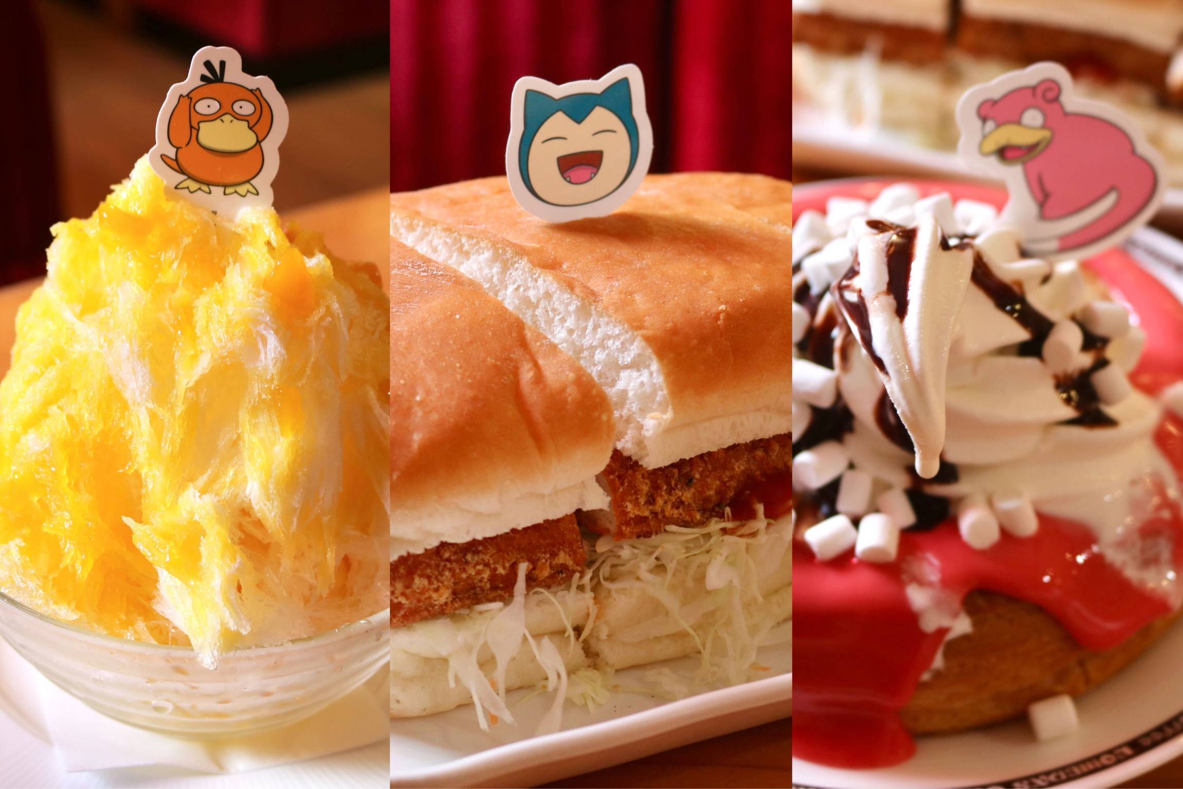 コメダ珈琲店×ポケモンコラボ3種を食べ比べ！いちごチョコ