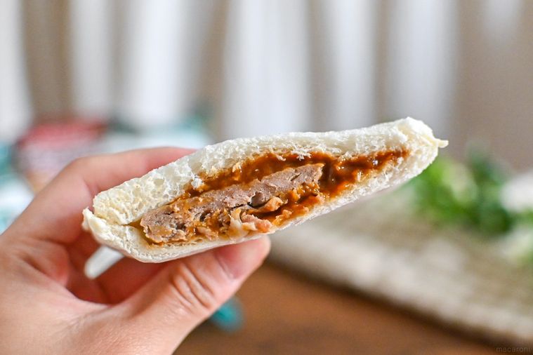 パンの断面のアップ