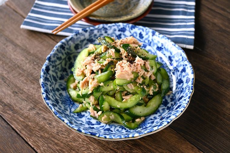 簡単なのに味がボヤけない。きゅうりとツナのさっぱり和え