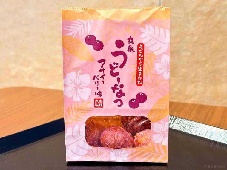 丸亀うどーなつ アサイーベリー味のパッケージ