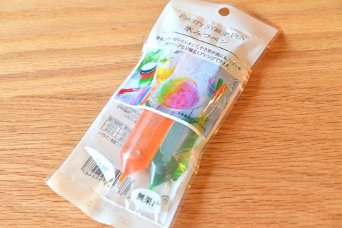 セリアの氷みつペンが画期的使い切り助かる推しカラーありがたい新しいかき氷シロップ