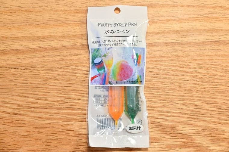 2色の氷みつペンが入った商品