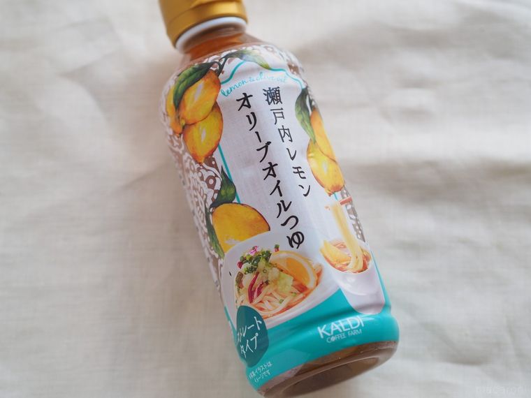 瀬戸内オリーブオイルつゆのパッケージ