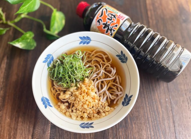 業務スーパーつゆの素とたぬきうどん