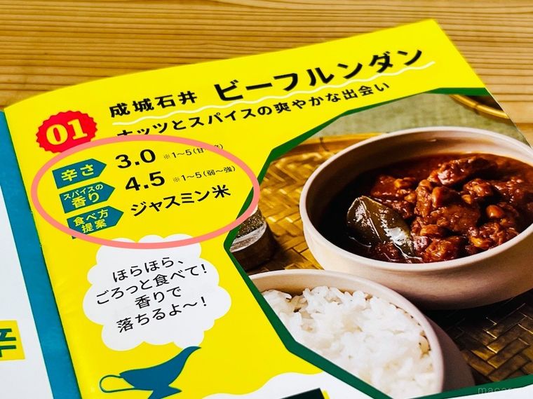 レトルトカレー図鑑を開いた様子