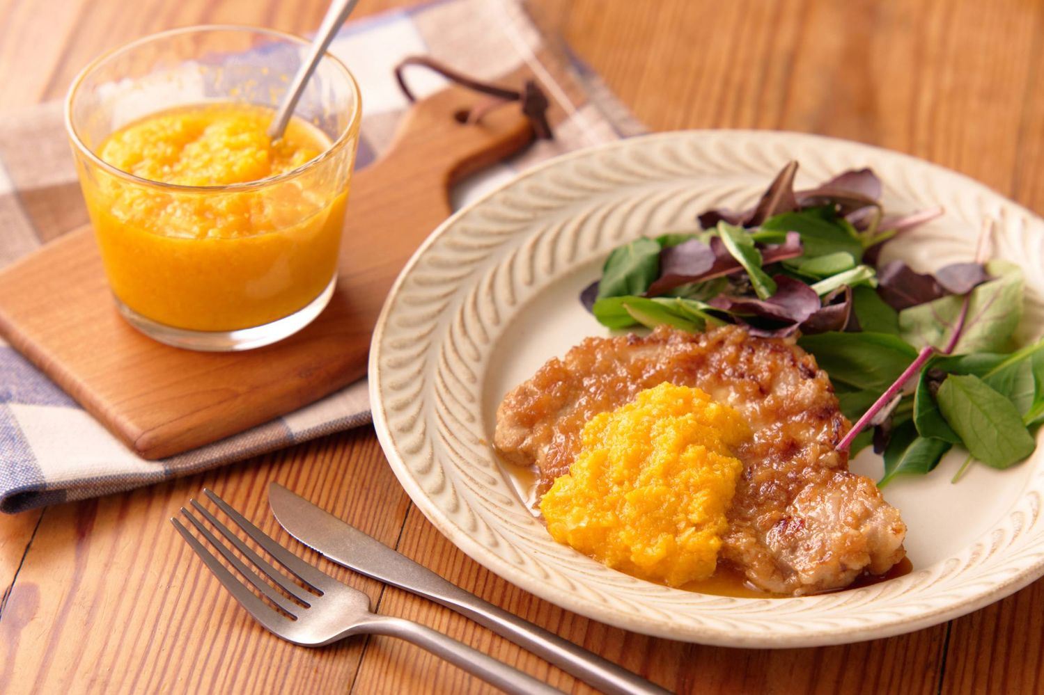 塩みかんソースポークソテー