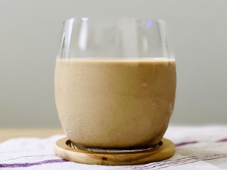 ミルクブリューが入ったグラス