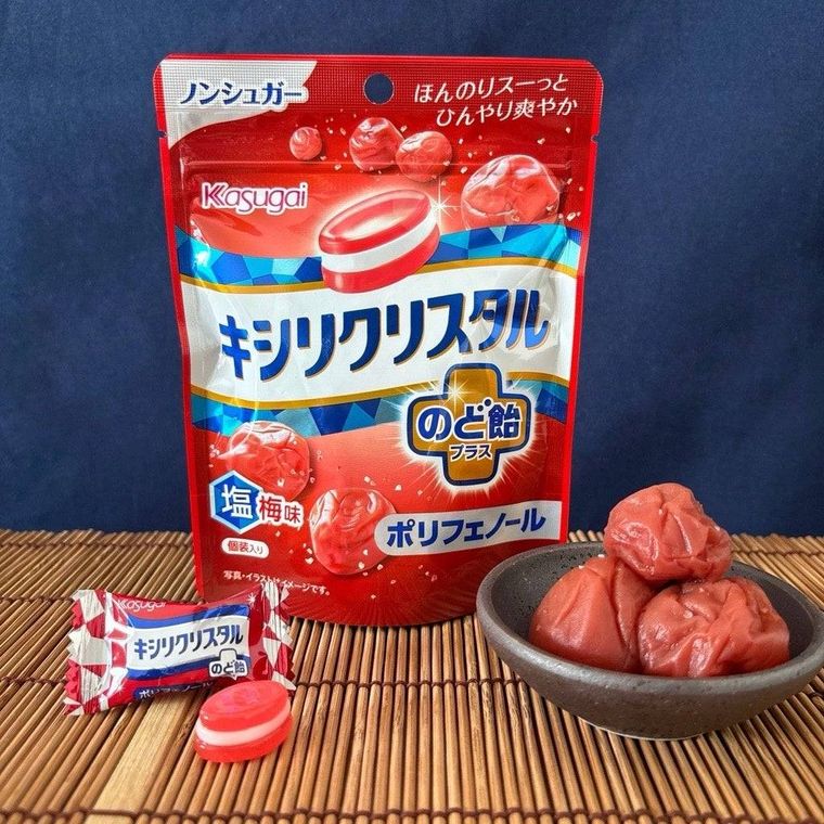 キシリクリスタルのど飴プラス ポリフェノール 塩梅味