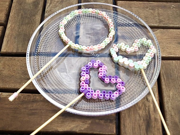 アイロンビーズで作るシャボン玉スティック