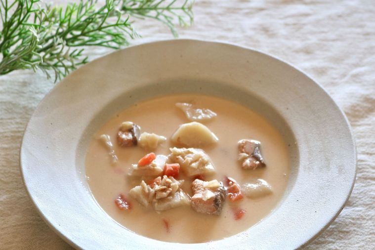 フィンランド流のサーモンスープ