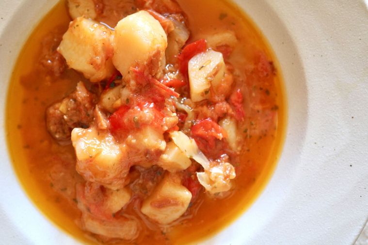 干しダラのスープ