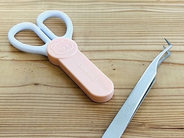 キャラ弁用のはさみとピンセット