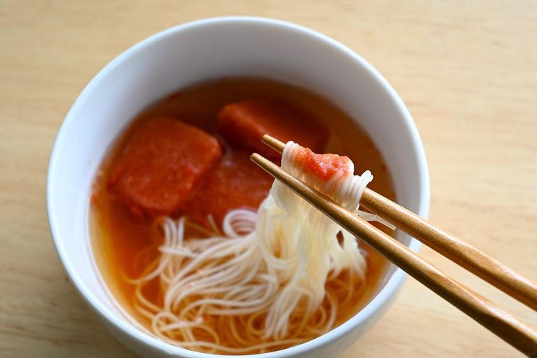 そうめんとトマト氷