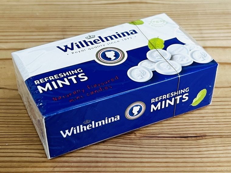 テーブルの上にカルディのフォルトゥン ウィルヘルミナ ミントが置かれている様子