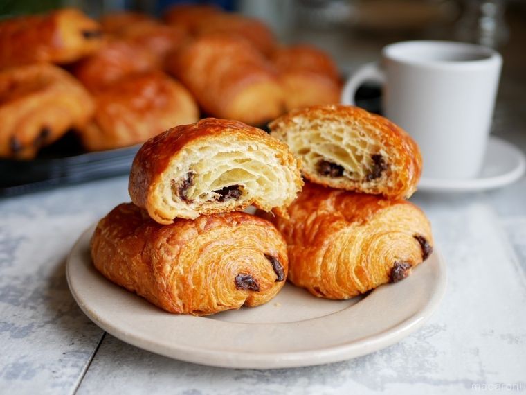 パンオショコラの断面