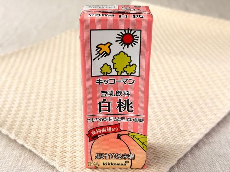 豆乳飲料 白桃のパッケージ