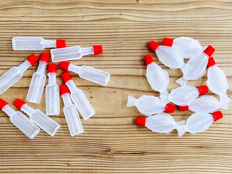 ダイソーのタレビンをパッケージから出した様子