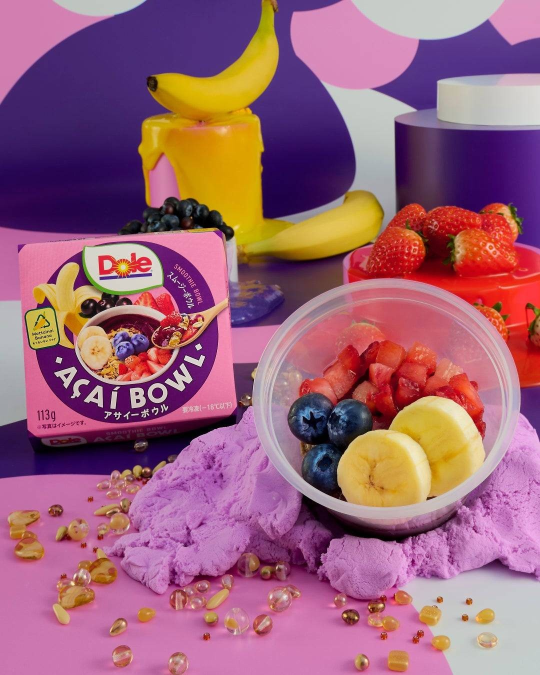 Dole アサイーボウル 113g×12個【クール便 冷凍】 セブンイレブンに「Doleアサイーボウル」再登場！7月30日から数量限定