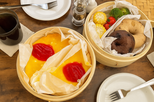 せいろでふんわりオムレツ献立疲れた日のせいろご飯 1