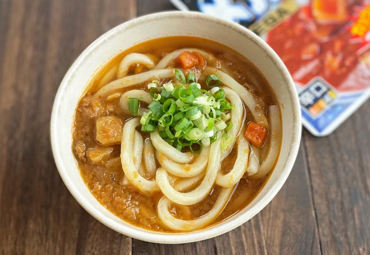 業務スーパーの食材で作ったカレーうどん