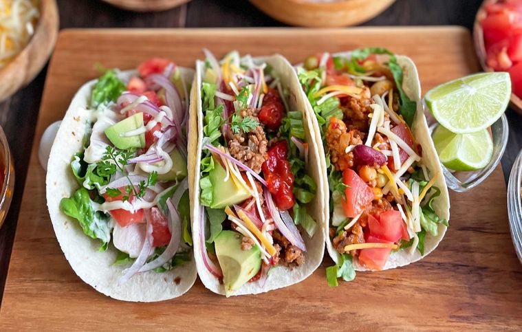 業務スーパー商品で作ったメキシカンタコス