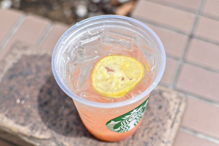 ドリンクを上から