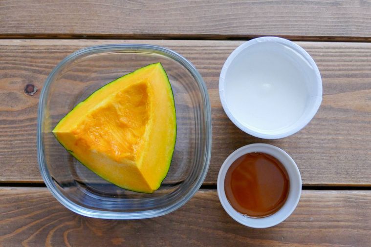 かぼちゃアイス材料