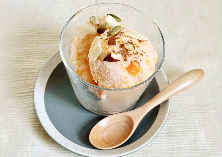 にんじんアイスアレンジ