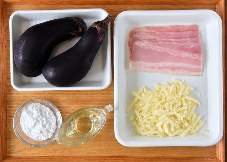 なすのガレットの材料5種